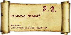 Pinkova Niobé névjegykártya